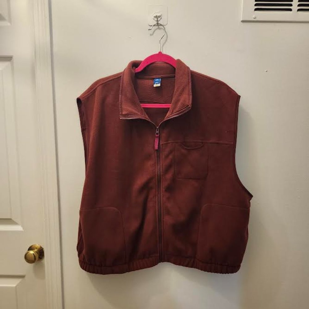 Scarlet Oak Fleece Zip Vest XL